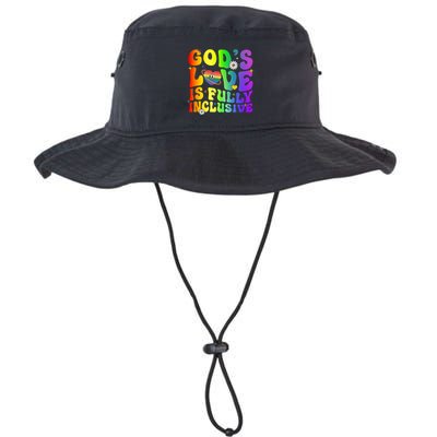GodS Love Is Fully Inclusive Christian Jesus Lgbt Pride Meaningful Gift Bucket Hat