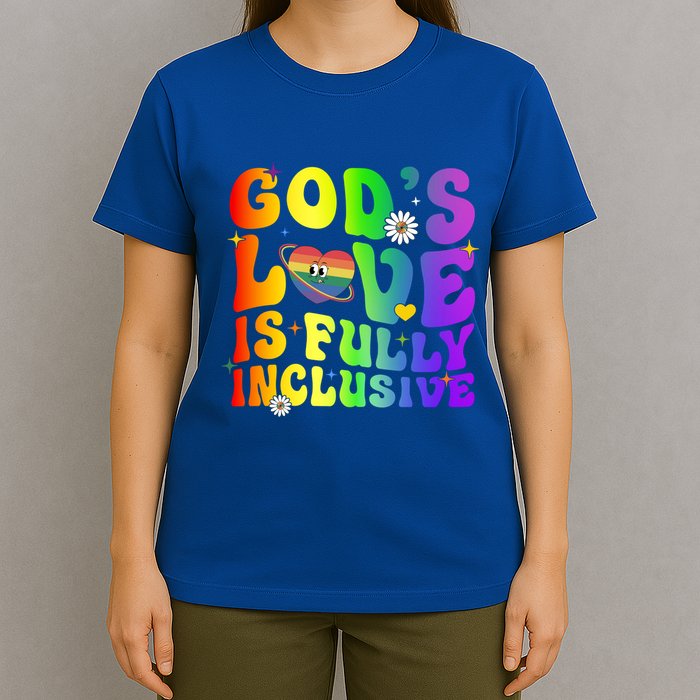 GodS Love Is Fully Inclusive Christian Jesus Lgbt Pride Meaningful Gift T-Shirt