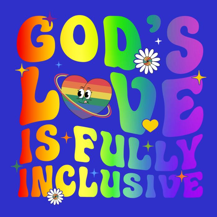 GodS Love Is Fully Inclusive Christian Jesus Lgbt Pride Meaningful Gift T-Shirt
