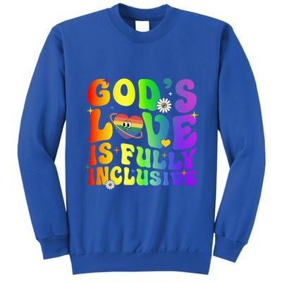 GodS Love Is Fully Inclusive Christian Jesus Lgbt Pride Meaningful Gift Tall Sweatshirt
