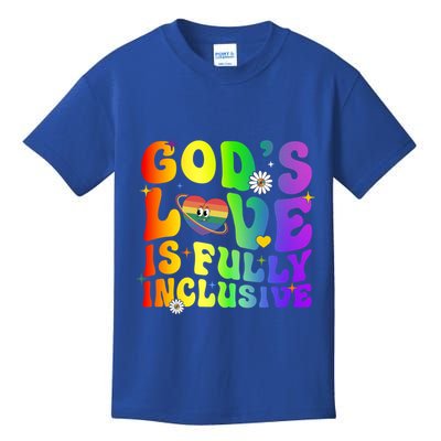 GodS Love Is Fully Inclusive Christian Jesus Lgbt Pride Meaningful Gift Kids T-Shirt