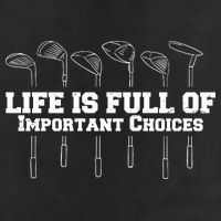 Golf Life Is Full Of Important Choices Funny Golfing 11oz C Handle Ceramic Mug
