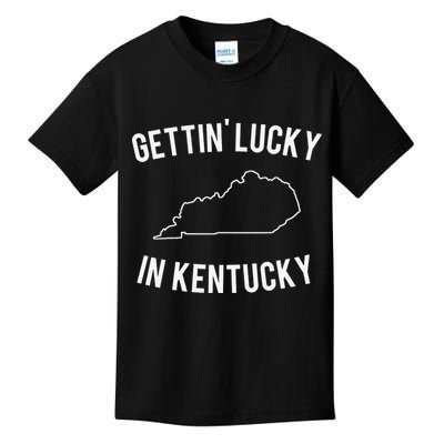 Gettin Lucky In Kentucky Kids T-Shirt