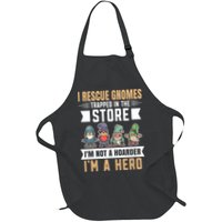 Garden Lover I Rescue Gnomes Not A Hoarder A Hero Gardener Apron