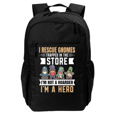 Garden Lover I Rescue Gnomes Not A Hoarder A Hero Gardener Backpack