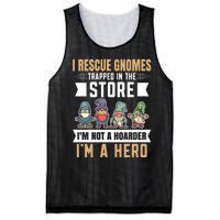 Garden Lover I Rescue Gnomes Not A Hoarder A Hero Gardener Mesh Reversible Basketball Jersey Tank