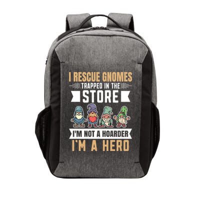 Garden Lover I Rescue Gnomes Not A Hoarder A Hero Gardener Vector Backpack