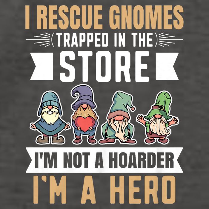 Garden Lover I Rescue Gnomes Not A Hoarder A Hero Gardener Vector Backpack