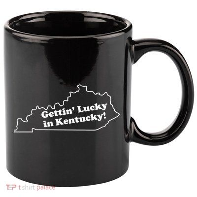 Gettin Lucky In Kentucky Cool Lucky In Kentucky 11oz C Handle Ceramic Mug