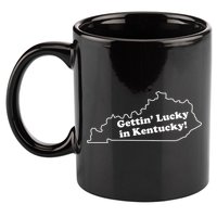 Gettin Lucky In Kentucky Cool Lucky In Kentucky 11oz C Handle Ceramic Mug