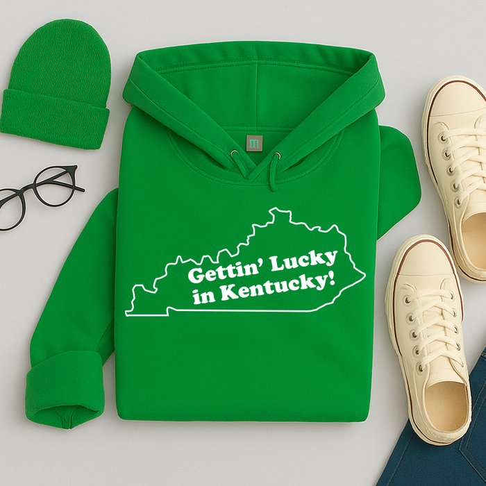 Gettin Lucky In Kentucky Cool Lucky In Kentucky Hoodie