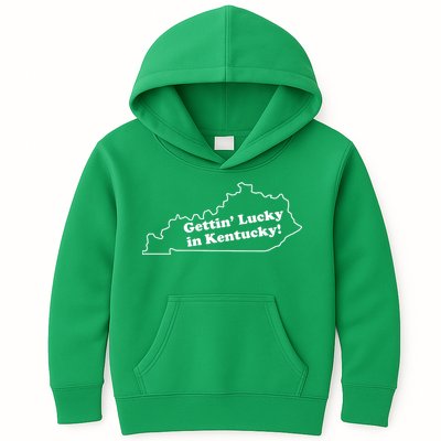 Gettin Lucky In Kentucky Cool Lucky In Kentucky Kids Hoodie