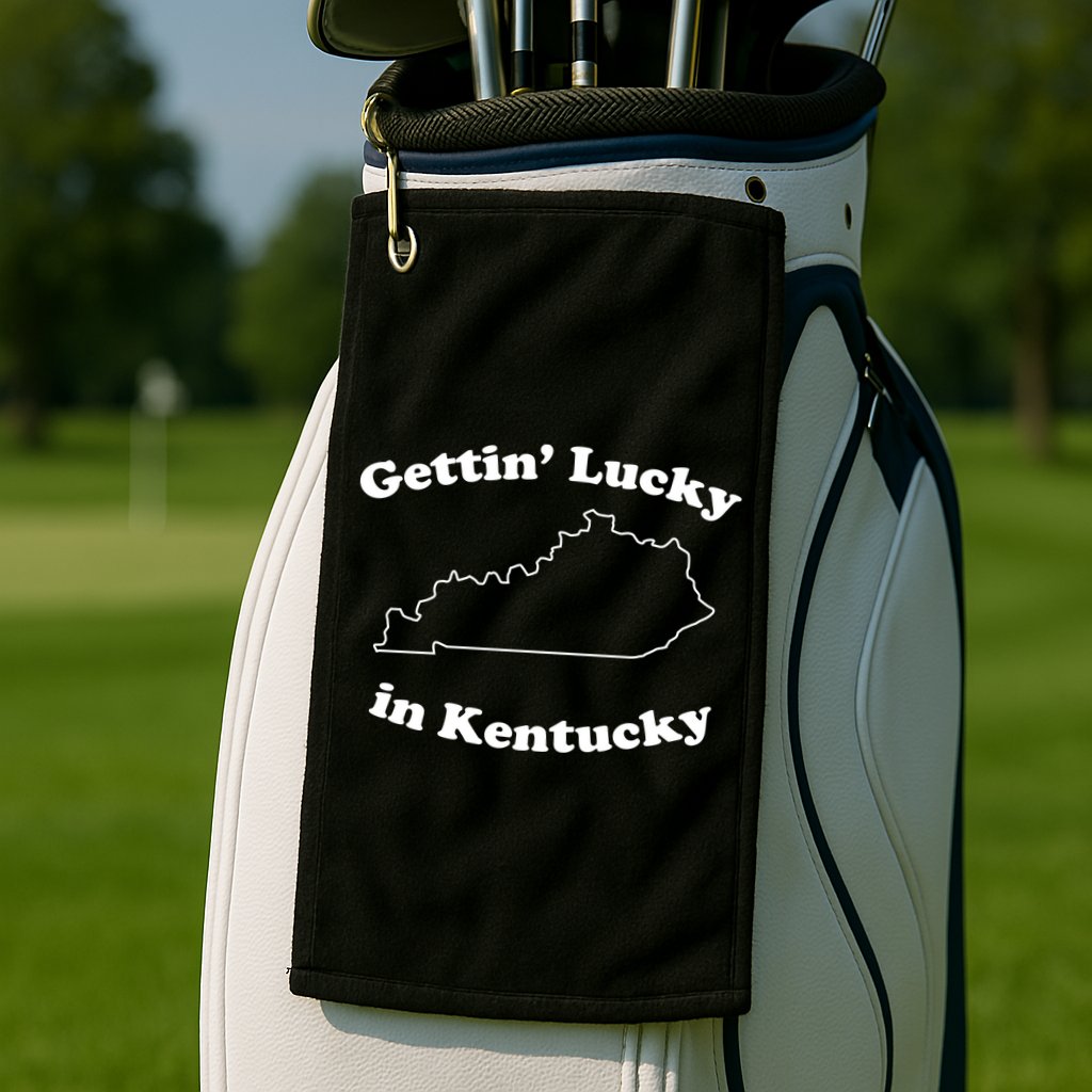 Gettin Lucky In Kentucky Cool Lucky In Kentucky Golf Towel