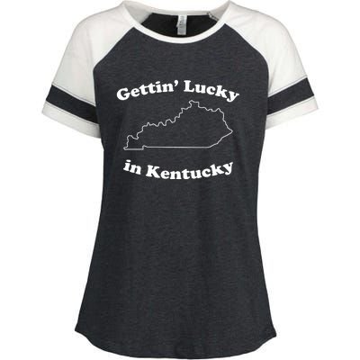 Gettin Lucky In Kentucky Cool Lucky In Kentucky Enza Ladies Jersey Colorblock Tee