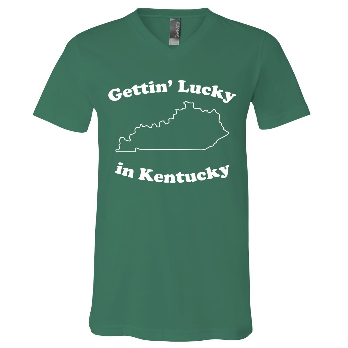 Gettin Lucky In Kentucky Cool Lucky In Kentucky V-Neck T-Shirt