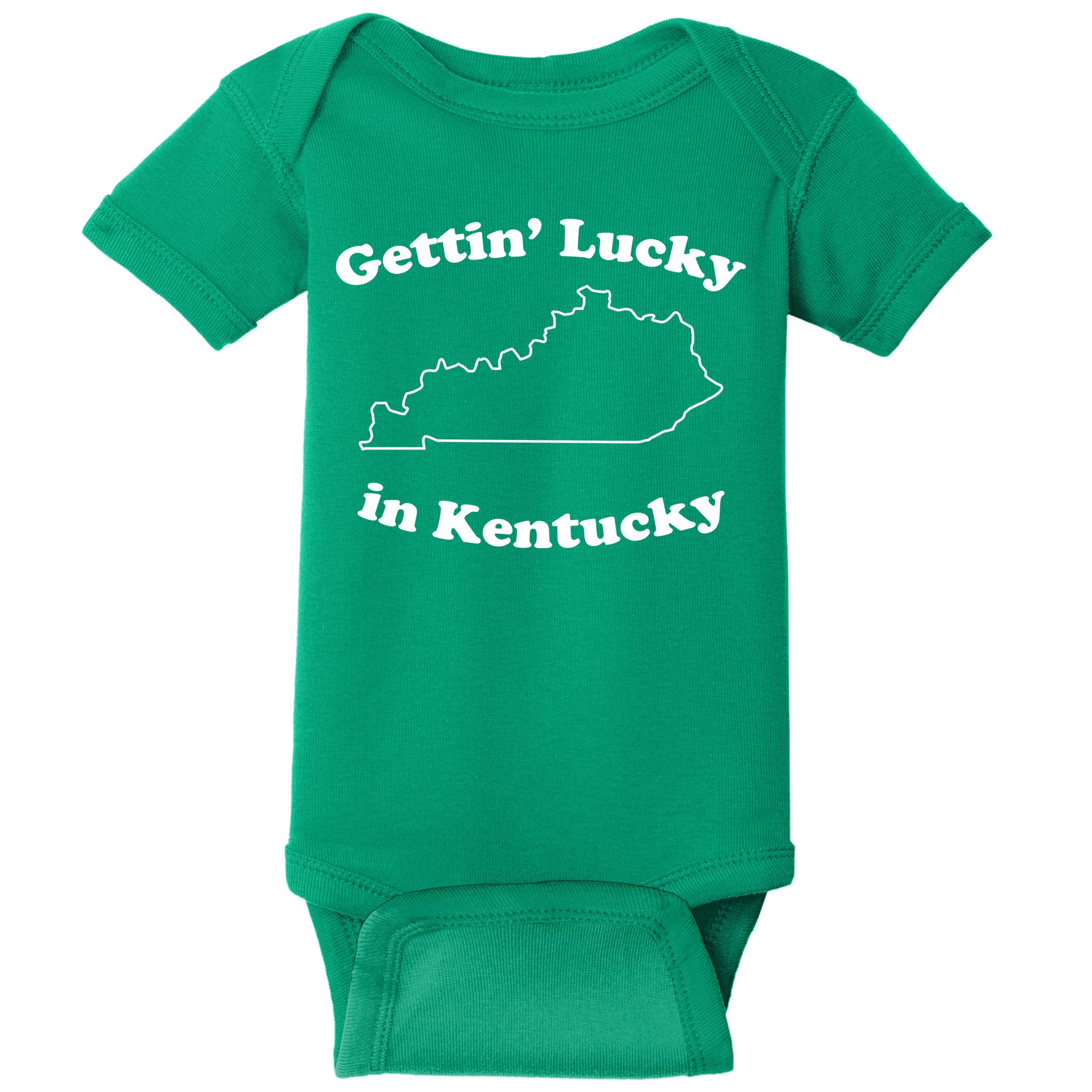Gettin Lucky In Kentucky Cool Lucky In Kentucky Baby Bodysuit