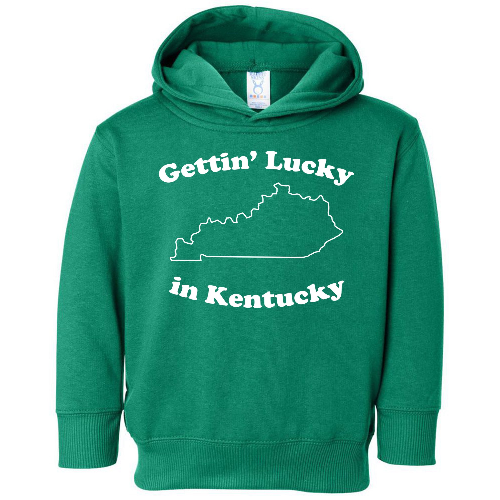 Gettin Lucky In Kentucky Cool Lucky In Kentucky Toddler Hoodie