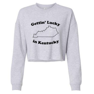 Gettin Lucky In Kentucky Cool Lucky In Kentucky Cropped Pullover Crew