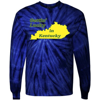 Gettin Lucky In Kentucky Cool Lucky In Kentucky Tie-Dye Long Sleeve Shirt