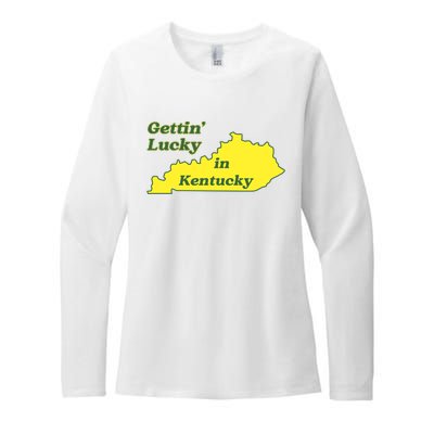 Gettin Lucky In Kentucky Cool Lucky In Kentucky Womens CVC Long Sleeve Shirt