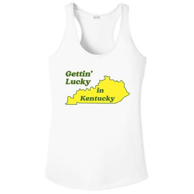 Gettin Lucky In Kentucky Cool Lucky In Kentucky Ladies PosiCharge Competitor Racerback Tank