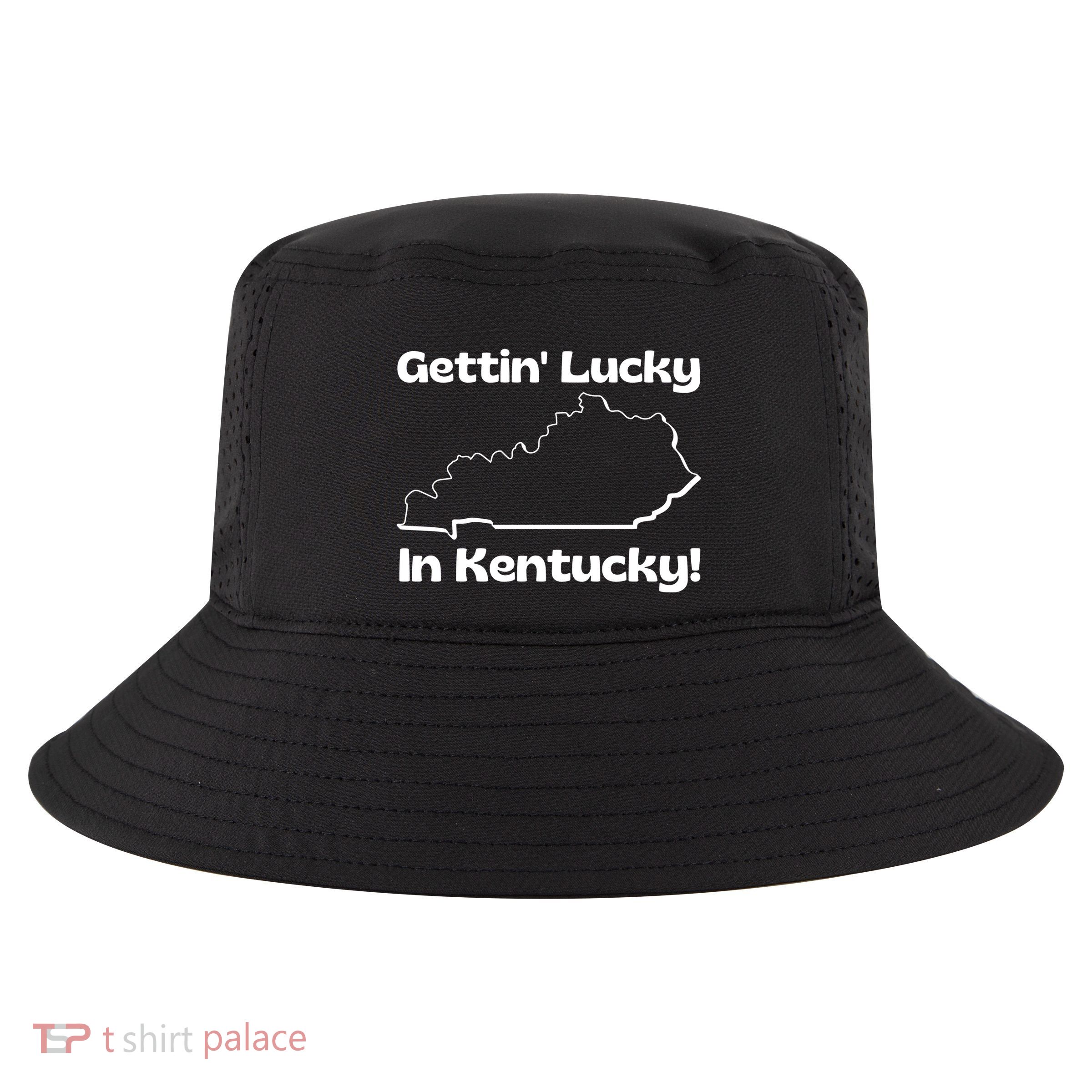 Gettin Lucky In Kentucky Cool Comfort Performance Bucket Hat