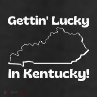 Gettin Lucky In Kentucky 7 Panel Mesh Trucker Snapback Hat