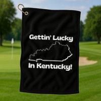 Gettin Lucky In Kentucky Golf Towel