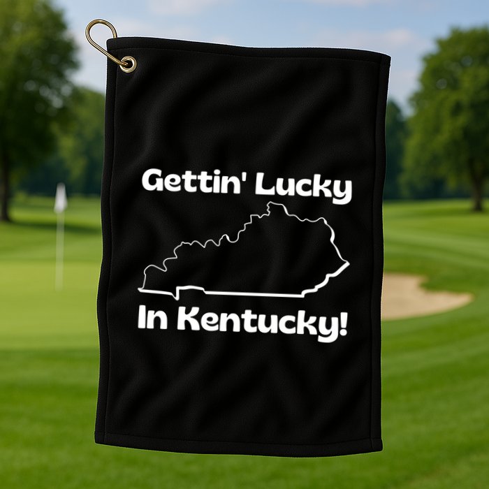 Gettin Lucky In Kentucky Golf Towel
