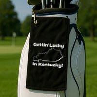 Gettin Lucky In Kentucky Golf Towel
