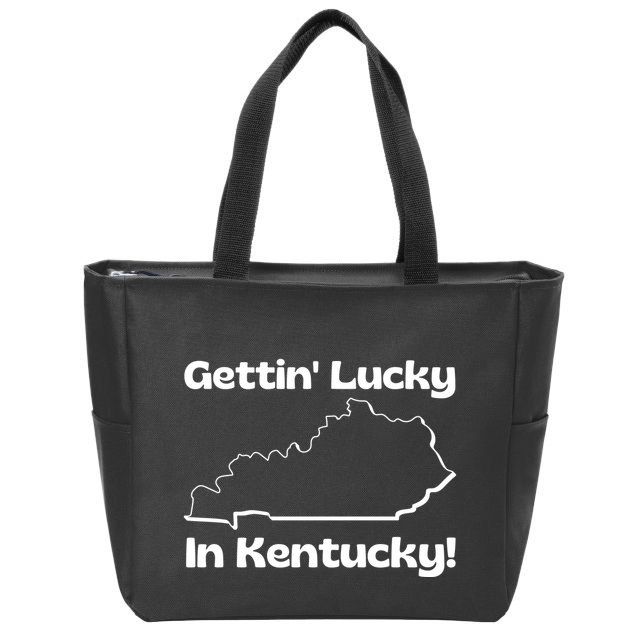 Gettin Lucky In Kentucky Zip Tote Bag