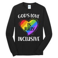 GodS Love Is Fully Inclusive Christian Pride Lgbt Tall Long Sleeve T-Shirt