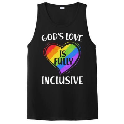 GodS Love Is Fully Inclusive Christian Pride Lgbt PosiCharge Competitor Tank