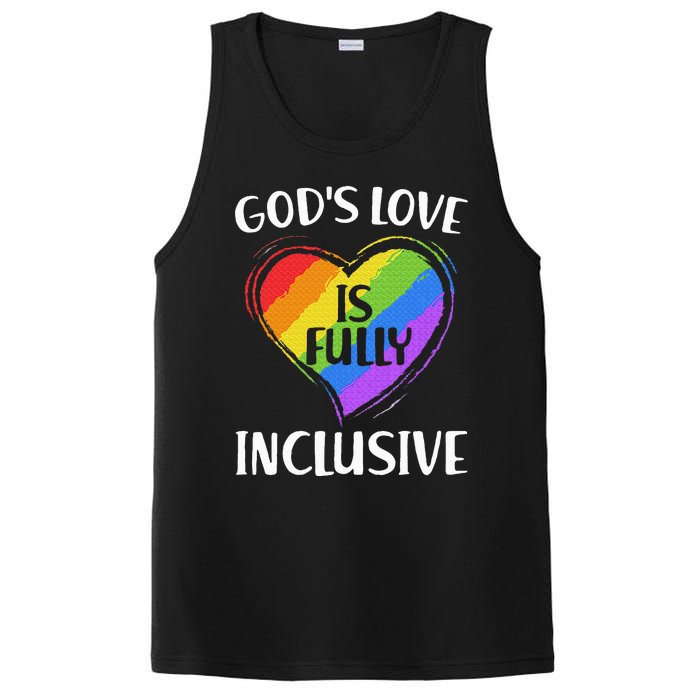 GodS Love Is Fully Inclusive Christian Pride Lgbt PosiCharge Competitor Tank