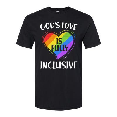 GodS Love Is Fully Inclusive Christian Pride Lgbt Softstyle CVC T-Shirt