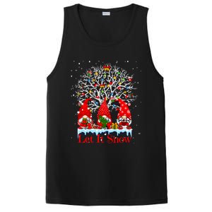 Gnome Let It Snow Christmas Lights Hanukkah Holiday Presents Gift PosiCharge Competitor Tank