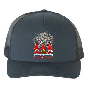 Gnome Let It Snow Christmas Lights Hanukkah Holiday Presents Cute Gift Yupoong Adult 5-Panel Trucker Hat