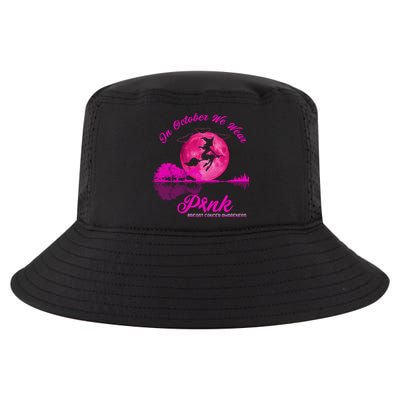 Guitar Lake In October We Wear Pink Breast Cancer Halloween Cool Comfort Performance Bucket Hat
