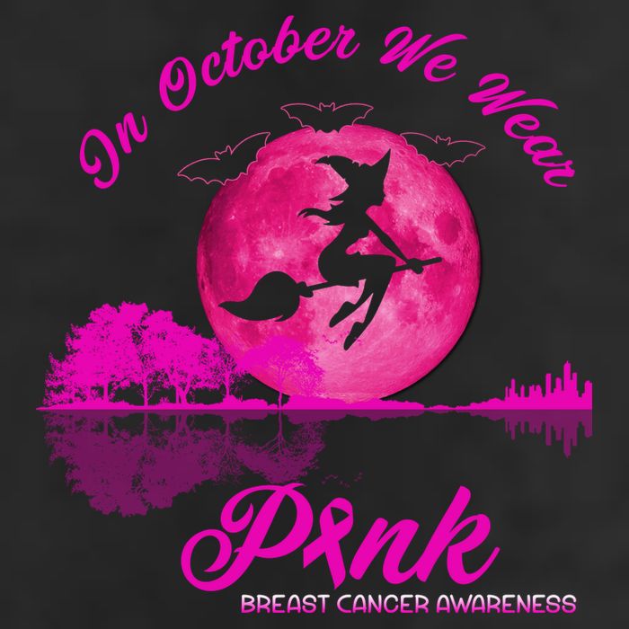 Guitar Lake In October We Wear Pink Breast Cancer Halloween Hat