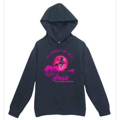 Guitar Lake In October We Wear Pink Breast Cancer Halloween Urban Pullover Hoodie