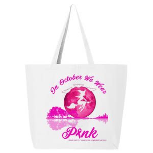 Guitar Lake In October We Wear Pink Breast Cancer Halloween 25L Jumbo Tote