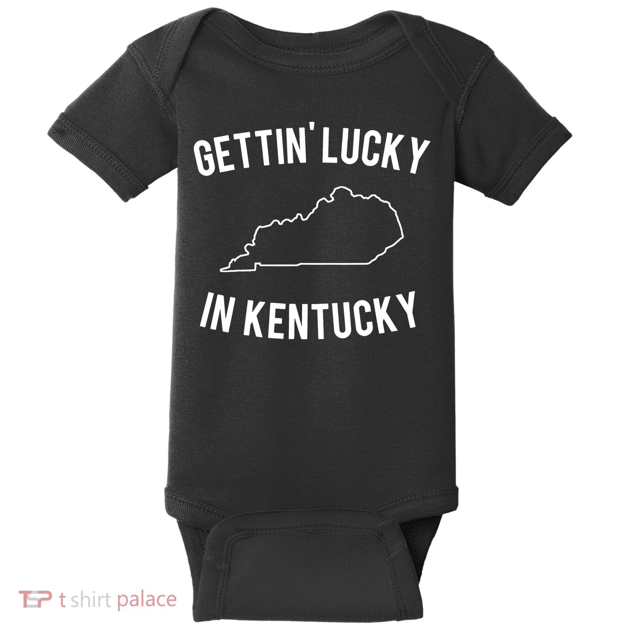 Gettin Lucky In Kentucky Baby Bodysuit