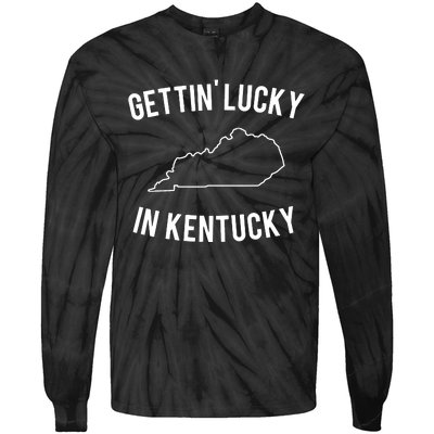 Gettin Lucky In Kentucky Tie-Dye Long Sleeve Shirt