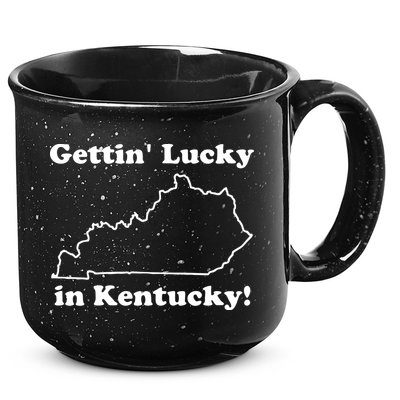 Gettin Lucky In Kentucky 15oz Campfire Ceramic Mug
