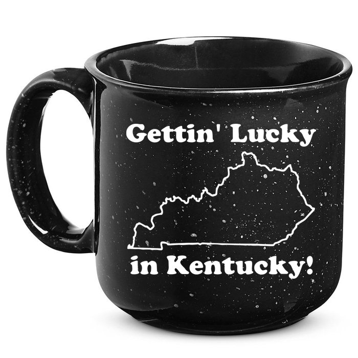 Gettin Lucky In Kentucky 15oz Campfire Ceramic Mug
