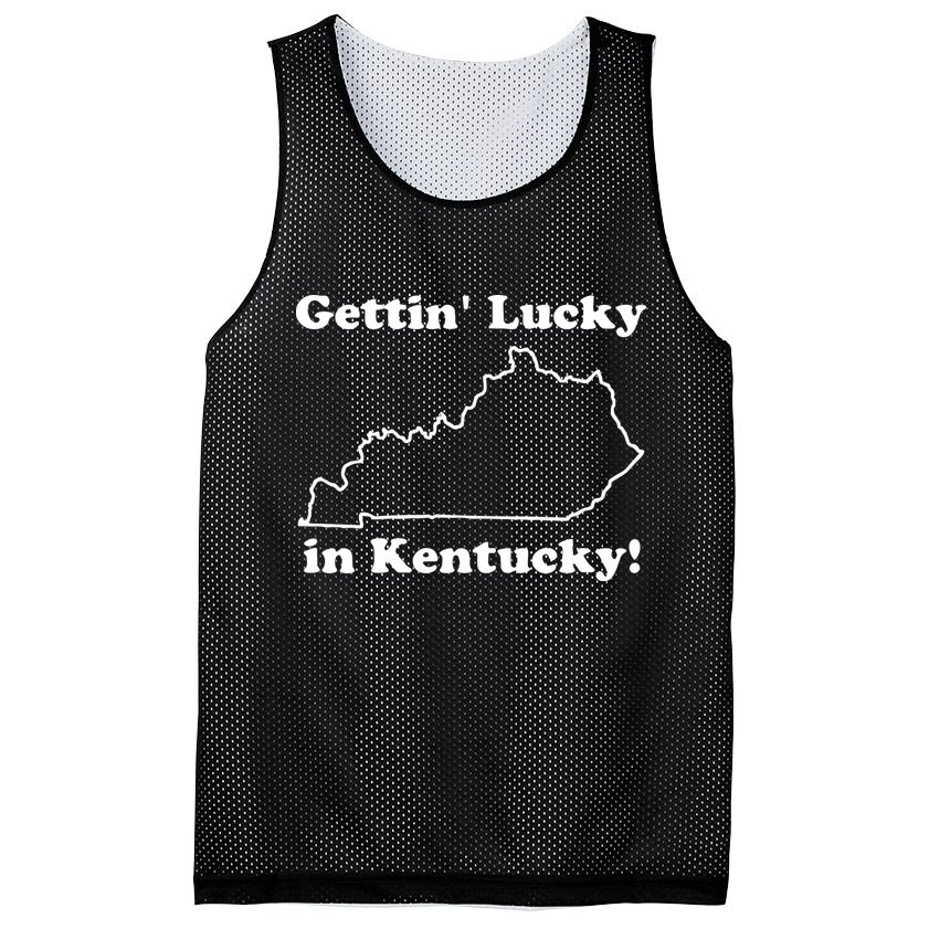 Gettin Lucky In Kentucky Mesh Reversible Basketball Jersey Tank