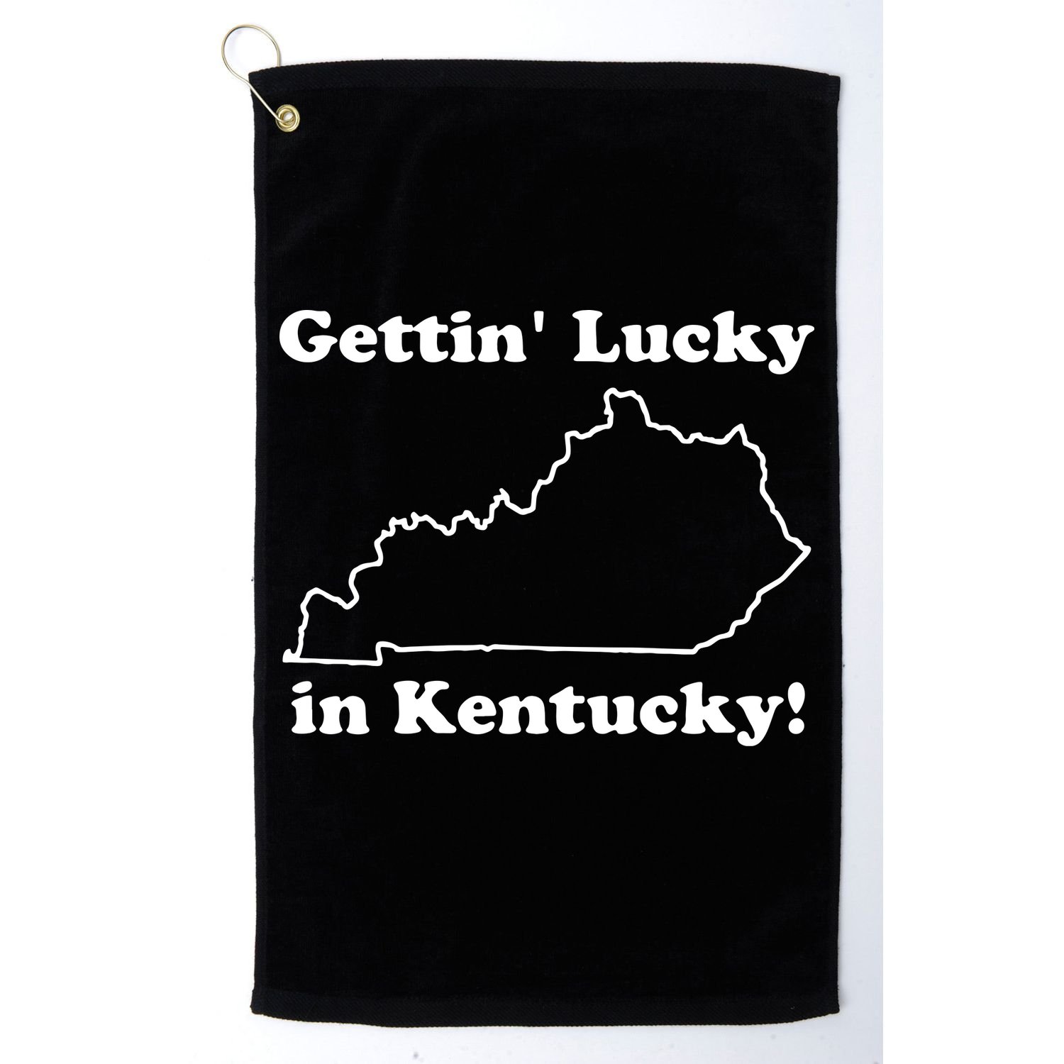 Gettin Lucky In Kentucky Golf Towel