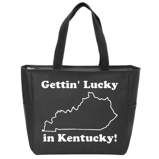 Gettin Lucky In Kentucky Zip Tote Bag