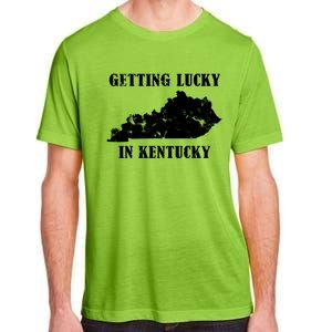 Getting Lucky In Kentucky Distressed Kentucky Adult ChromaSoft Performance T-Shirt