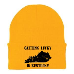 Getting Lucky In Kentucky Distressed Kentucky Knit Cap Winter Beanie